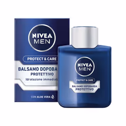 NIVEA Protect & Care Balsamo Dopobarba Protettivo, Baume après rasage, Tous types de peau, 100 ml, Hydratant, Rafraîchissant, ...