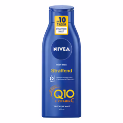 NIVEA Body Milk Q10 + Vitamin C, Lait, Femmes, Raffermissant, Hydratant, Lissage, Tous types de peau, 400 ml, Bouteille