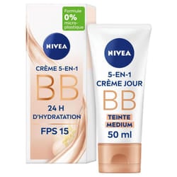 NIVEA Soin Visage - Essentiels Soin Jour 24H Matifiant pour Peaux Mixtes à Grasses, 50 ml, Hydratation et Contrôle de Brillance