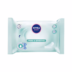 NIVEA Pure & Sensitive Wipes, Lingette humide pour bébé, Testé dermatologiquement