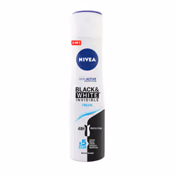 NIVEA Black & White Invisible Fresh, Hommes, Anti-transpirant, Déodorant spray, Spray, 200 ml, 48 h
