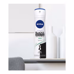 NIVEA Black & White Invisible Fresh Hommes Déodorant spray 200ml - Vue supplémentaire 4