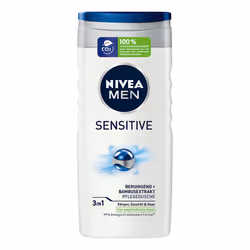 NIVEA Sensitive, Gel douche, 250 ml, Adultes, Hommes, Corps, Peau sensible