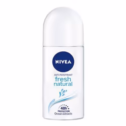 NIVEA Fresh Natural, Femmes, Anti-transpirant, Déodorant roll-on, Boîte, 50 ml, 48 h