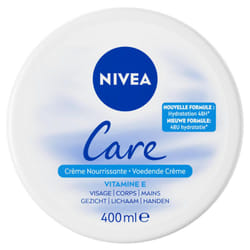 NIVEA Care Crème Nourrissante - Pot de 400ml - Soin Hydratant Corporel pour une Peau Douce et Nourrie en Profondeur