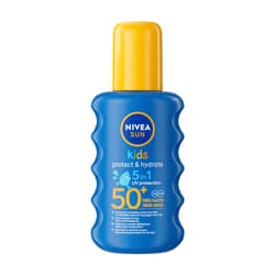 NIVEA Soin Solaire Enfants : Spray Solaire Hydratant SPF 50+ pour une protection très haute contre les UVA/UVB - 200 ml
