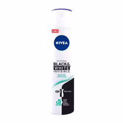 NIVEA Black &amp; White Invisible Active, Femmes, Anti-transpirant, Déodorant spray, Spray, 200 ml, 48 h