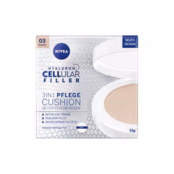 NIVEA Hyaluron Cellular Filler 3in1 Care Cushion, Tous types de peau, Moyenne, Medium Dark, Beige, Emplacement, Poudre libre
