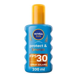 NIVEA SUN Protect & Bronze Spray Solaire SPF30 200ml: Brillance et protection pour une peau halée sans soleil