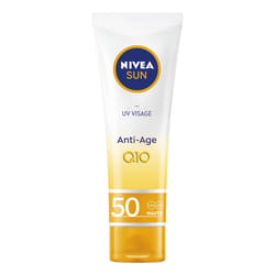 NIVEA Crème Uv Visage Solaire Anti-âge Q10 FPS 50 ml