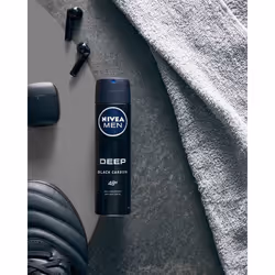 NIVEA Men Deep Black Carbon Hommes Déodorant spray 150ml - Vue supplémentaire 4