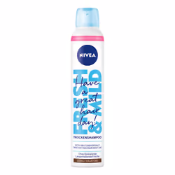NIVEA Fresh & Mild Dunkle Haartöne, 200 ml, Shampoing sec, Non-professionnel, Femmes, Tous types de cheveux, Noir, Marron