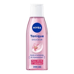 NIVEA Tonique Douceur - Soin Hydratant pour le Visage Peaux Sèches - Lot de 200 ml pour une Fraîcheur Quotidienne
