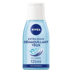 NIVEA Soin Visage : Démaquillant Yeux Doux pour un Nettoyage en Douceur - Flacon de 125 ml pour une Peau Saine