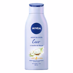 NIVEA Coconut &amp; Monoi Oil, Lotion, Femmes, Hydratant, Nourrissant, Lissage, Adoucissant, Peau sèche, 400 ml, Bouteille