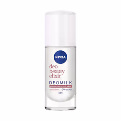 NIVEA Deo Beauty Elixir Deomilk Sensitive, Femmes, Anti-transpirant, Déodorant roll-on, Bouteille, 40 ml, Peau sensible