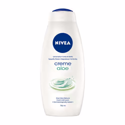 NIVEA Creme Aloe, Gel douche, 750 ml, Adultes, Femmes, Corps, Tous types de peau