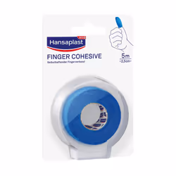 Hansaplast Finger Cohesive, 2,5 x 500 cm, 1 pièce(s), Bleu