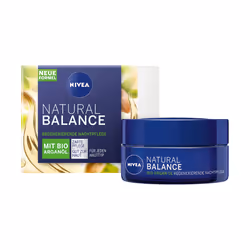 NIVEA Naturally Good Regenerating Night Cream, Crème de nuit, Femmes, Tous types de peau, Visage, Régénération, 50 ml