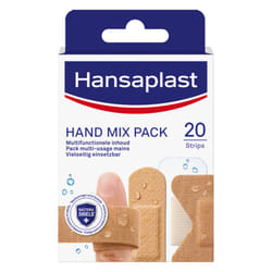 Hansaplast Pansements pour Plaies - Assortiment Mains x20, Protection Ciblée pour une Cicatrisation Optimale et Sûre