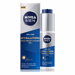 NIVEA HYALURON FACE MOISTURISING GEL, 50 ml, Hommes, Tous types de peau, Rafraîchissant