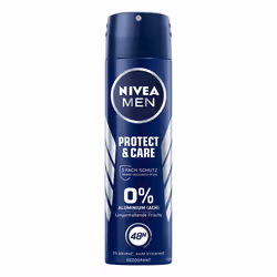 NIVEA Protect & Care, Hommes, Anti-transpirant, Déodorant spray, Spray, 50 ml, 48 h