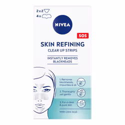 NIVEA Skin Refining Clear-up Strips, Bande de nettoyage, Femmes, Peau mixte, Peau normale, Peau grasse, Anti-imperfection, An ...