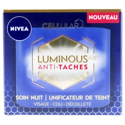 Nivea Cellular Luminous630 Anti-Taches Soin de Nuit Unificateur de Teint 50 ml