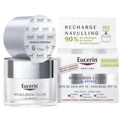 Eucerin Hyaluron-Filler + 3x Effect Soin de Jour SPF15 Peau Sèche Recharge 50 ml