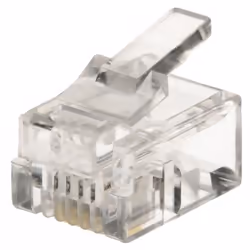 Helos 014169, RJ11, Transparent, Plastique, 100 pièce(s)