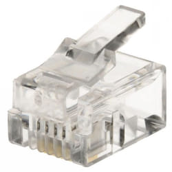 Helos 014169 connecteur de fils RJ11 Transparent