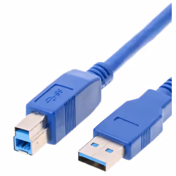 Helos 014682, 1,8 m, USB A, USB B, USB 3.2 Gen 1 (3.1 Gen 1), Mâle/Mâle, Bleu
