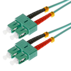 Helos 1m OM3 SC/SC câble de fibre optique Turquoise