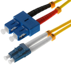Helos 10m OS2 LC/SC câble de fibre optique Jaune