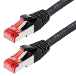 Helos CAT6 S/FTP (PIMF), 30m câble de réseau Noir SF/UTP (S-FTP)
