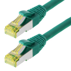 Helos S/FTP (PIMF) CAT 6a 7.5m câble de réseau Vert 7,5 m Cat6a S/FTP (S-STP)