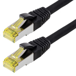 Helos CAT6a S/FTP (PIMF), 30m câble de réseau Noir SF/UTP (S-FTP)