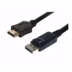 Helos 118881, 10 m, DisplayPort, HDMI, Mâle, Mâle, Or