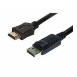 Helos 118881 câble vidéo et adaptateur 10 m DisplayPort HDMI Noir