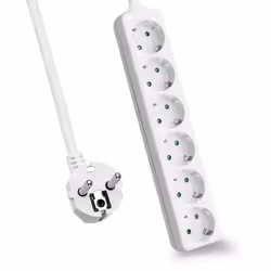 Helos 262793, 1,5 m, Intérieure, Type F, Type F (CEE 7/7), Courbe, Blanc