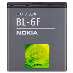 Nokia BL-6F, Batterie, Gris, Lithium-Ion (Li-Ion), 1200 mAh, 3,7 V, Nokia N78/N79/N95 8GB