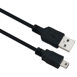 Helos 288315 câble USB 2 m USB 2.0 USB A Mini-USB B Noir