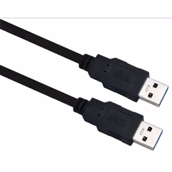 Helos 288323, 3 m, USB A, USB A, USB 3.2 Gen 1 (3.1 Gen 1), Noir