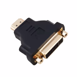 Helos 288402 changeur de genre de câble HDMI-A DVI-D Noir