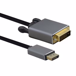 Helos 288449, 2 m, DVI-D, DVI-D, Mâle, Mâle, Noir, Gris