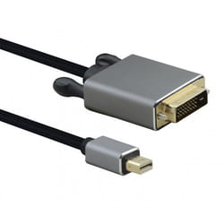Helos 288475 câble vidéo et adaptateur 1 m Mini DisplayPort DVI-D Noir
