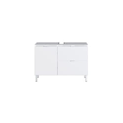 Meuble sous lavabo 2 portes et 1 tiroir blanc - hydd