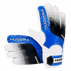 HUDORA 71586/01, Gants, Football, M, SML, Mâle/Femelle, Noir, Bleu, Blanc