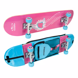 HUDORA 12172, Skateboard (classique), Bleu, Rose, Bois, Image, 100 kg, Bleu
