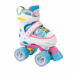 HUDORA 22036, Enfants, Femelle, Bleu, Rose, Blanc, Jaune, Motif, Chaussures semi-rigides, Rollerblade